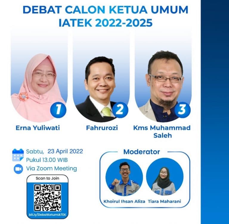 Yuk Saksikan Debat Kandidat Calon Ketua Umum IATEK 2022-2025