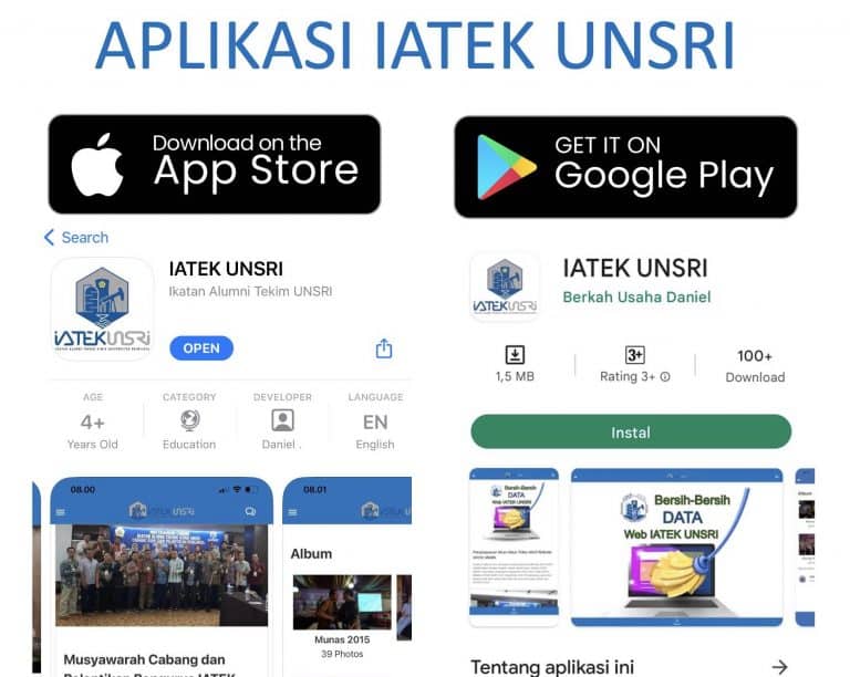 Aplikasi IATEK UNSRI Kini Tersedia di App Store dan Play Store