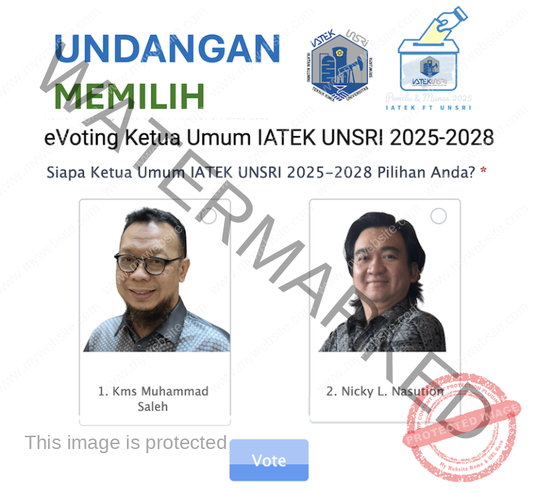 Undangan Memilih Pada eVoting IATEK UNSRI 12-13 Juli 2025